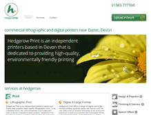 Tablet Screenshot of hedgerowprint.co.uk